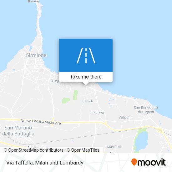 Via Taffella map