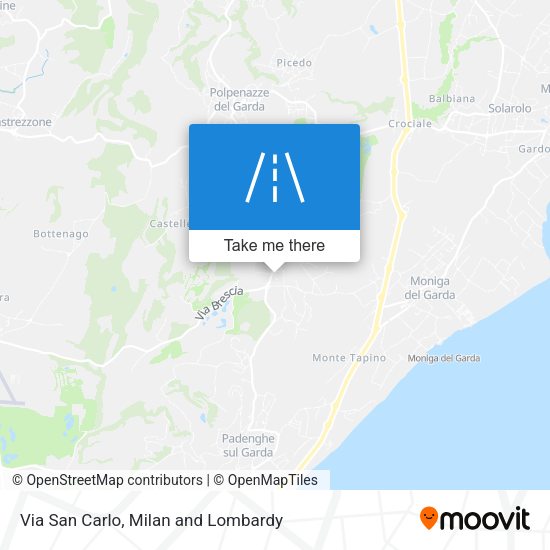 Via San Carlo map