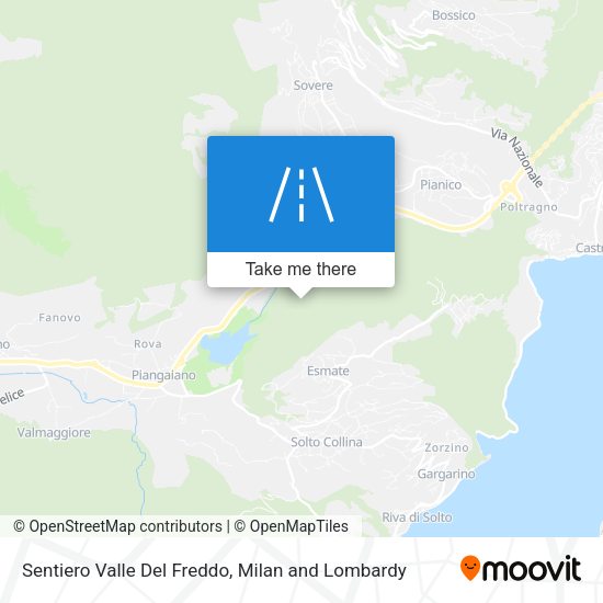 Sentiero Valle Del Freddo map