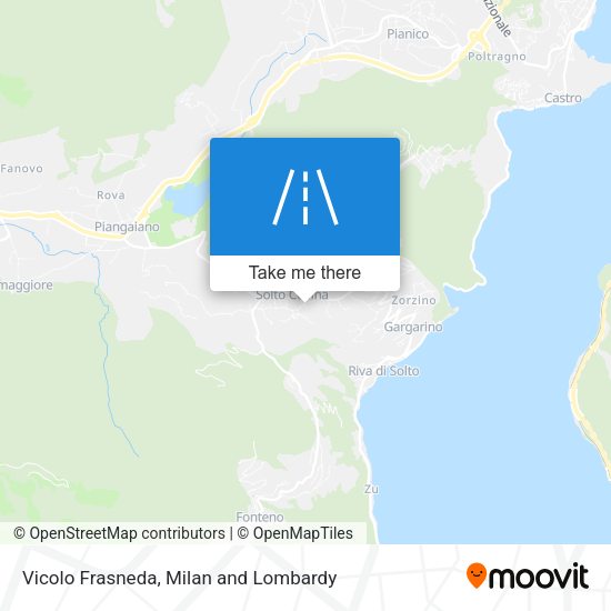 Vicolo Frasneda map
