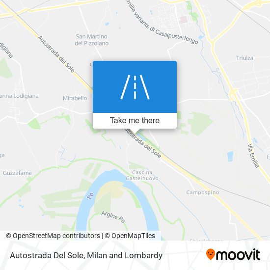 Autostrada Del Sole map