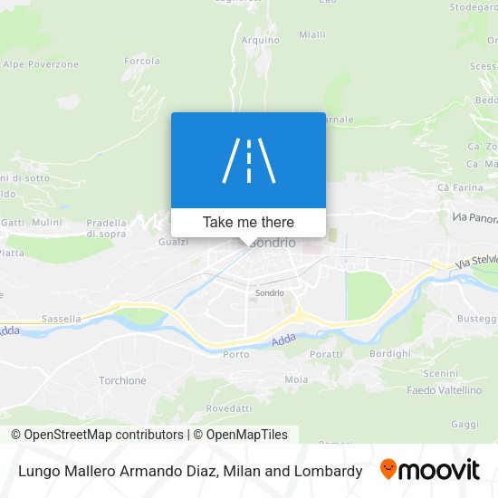 Lungo Mallero Armando Diaz map