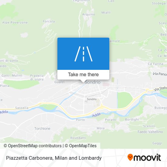 Piazzetta Carbonera map