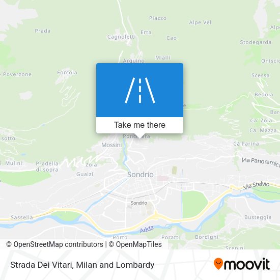 Strada Dei Vitari map