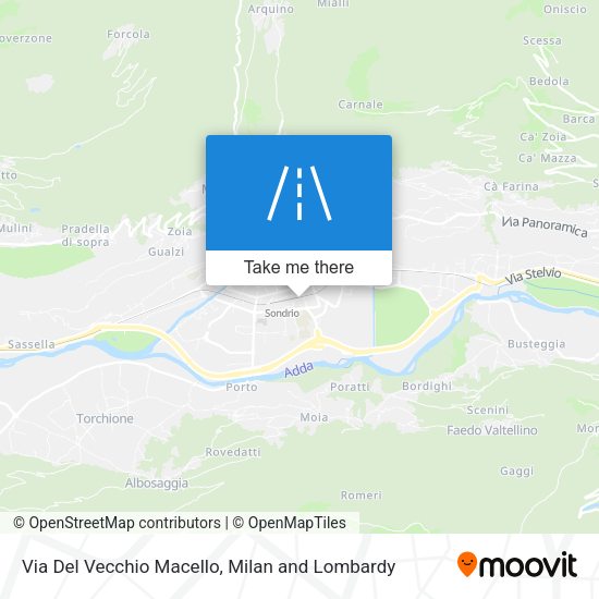 Via Del Vecchio Macello map