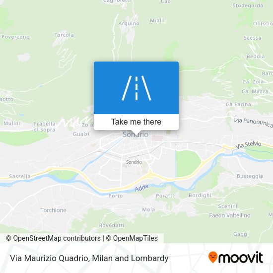 Via Maurizio Quadrio map