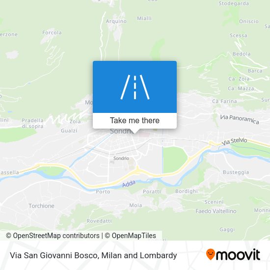 Via San Giovanni Bosco map