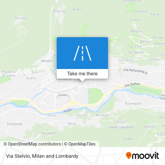 Via Stelvio map