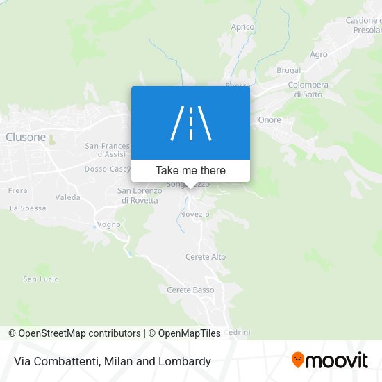 Via Combattenti map