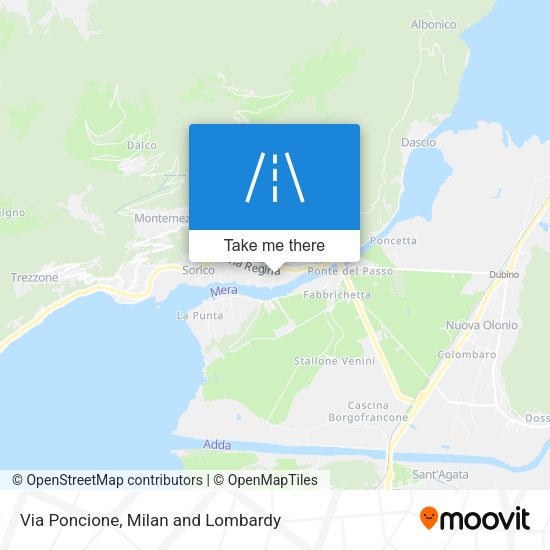 Via Poncione map