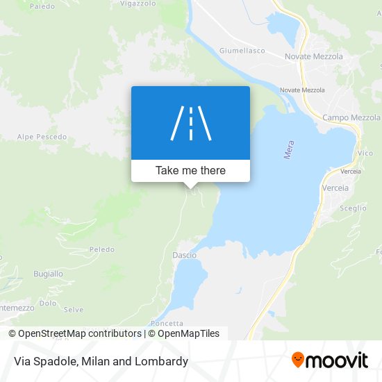 Via Spadole map