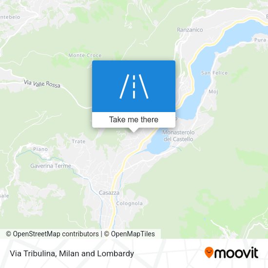 Via Tribulina map