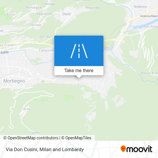 Via Don Cusini map