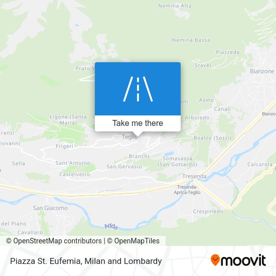 Piazza St. Eufemia map