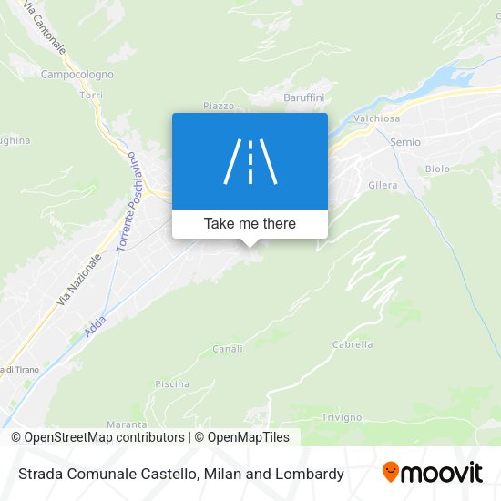 Strada Comunale Castello map