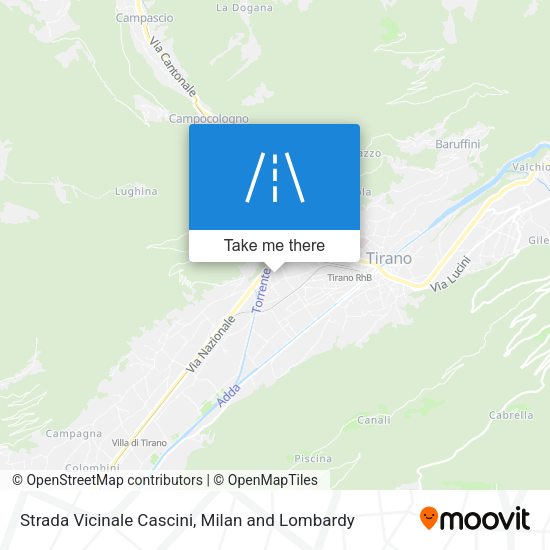 Strada Vicinale Cascini map