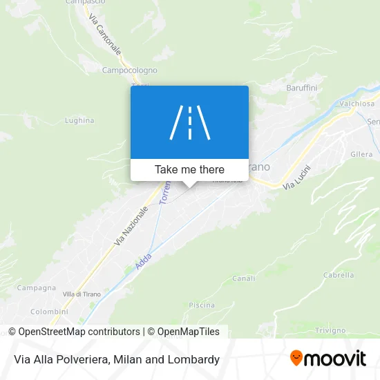 Via Alla Polveriera map