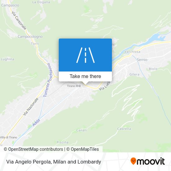 Via Angelo Pergola map