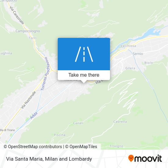 Via Santa Maria map