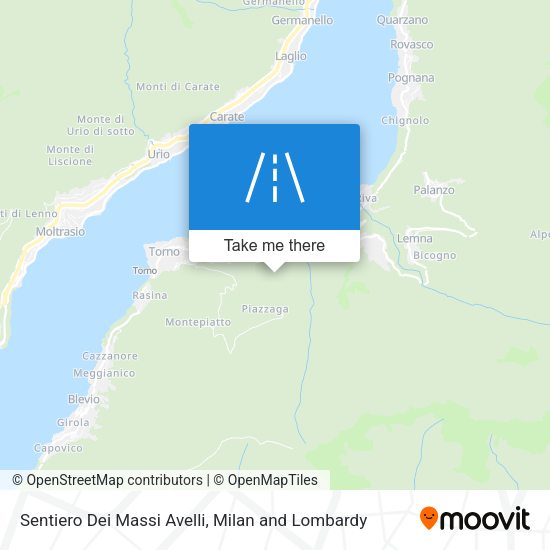 Sentiero Dei Massi Avelli map