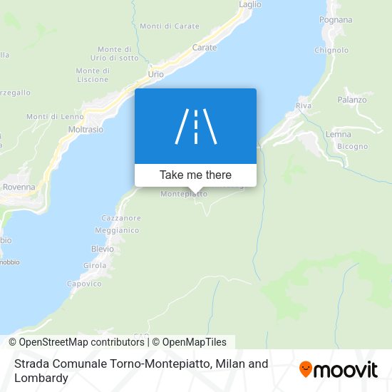 Strada Comunale Torno-Montepiatto map