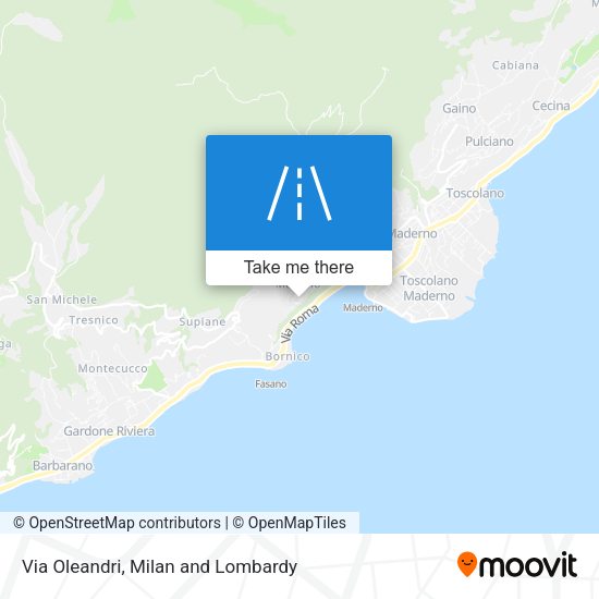 Via Oleandri map