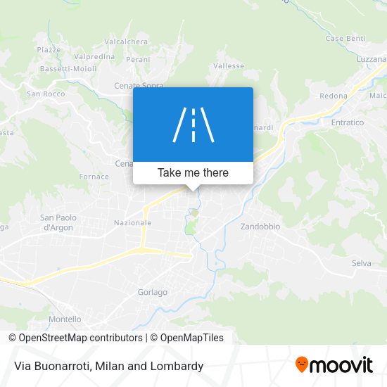 Via Buonarroti map