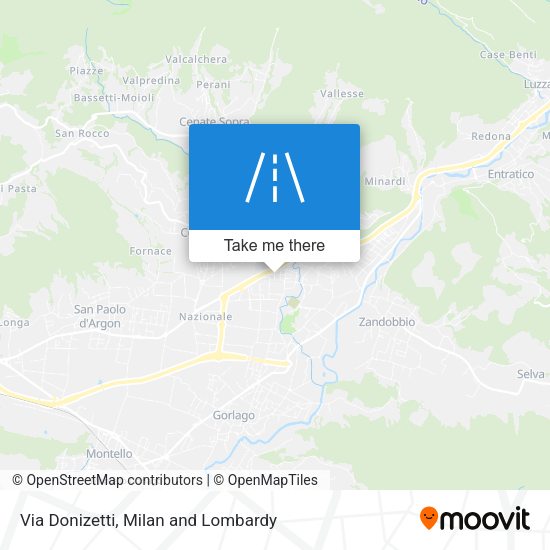 Via Donizetti map