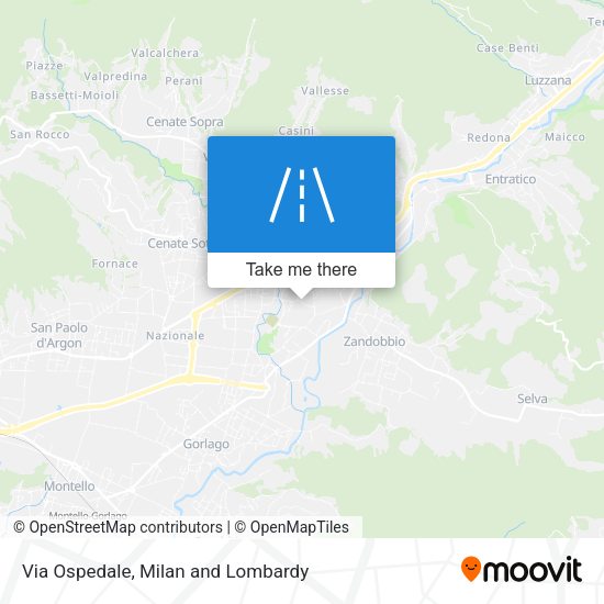 Via Ospedale map