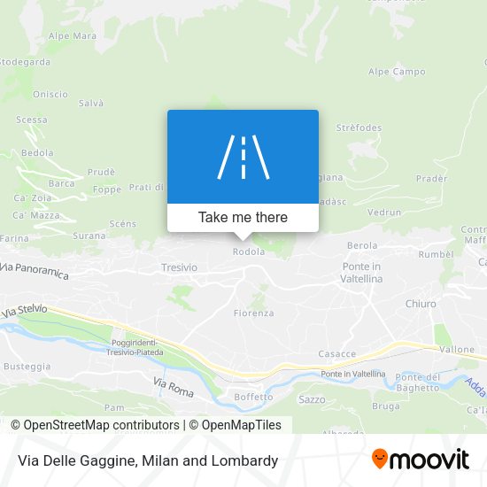 Via Delle Gaggine map