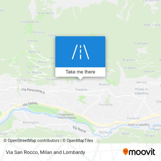 Via San Rocco map