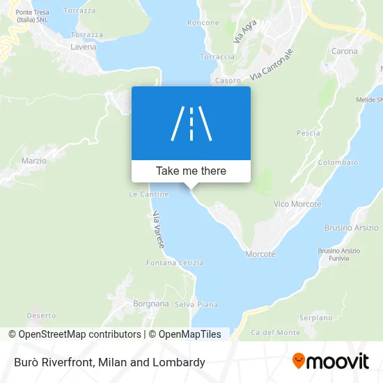 Burò Riverfront map