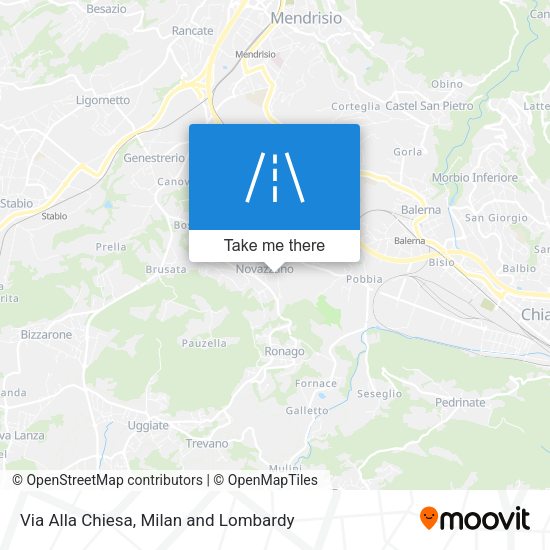 Via Alla Chiesa map