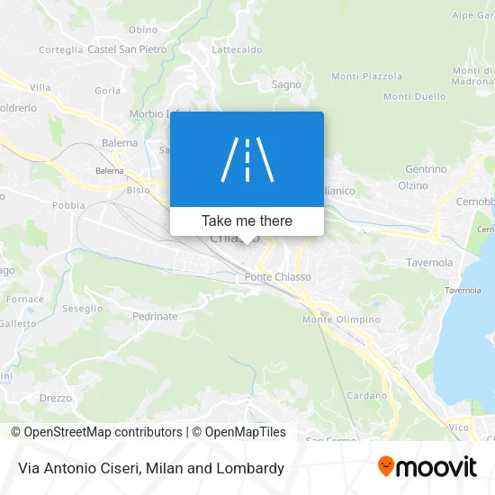Via Antonio Ciseri map
