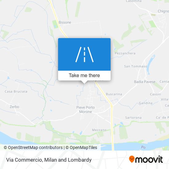 Via Commercio map