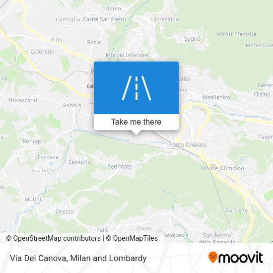 Via Dei Canova map