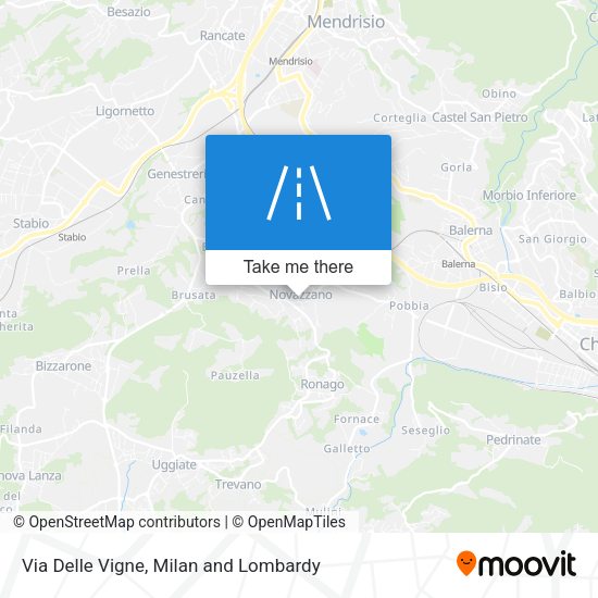 Via Delle Vigne map