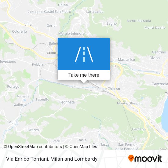 Via Enrico Torriani map