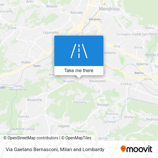 Via Gaetano Bernasconi map