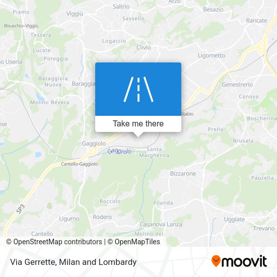 Via Gerrette map