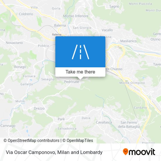 Via Oscar Camponovo map