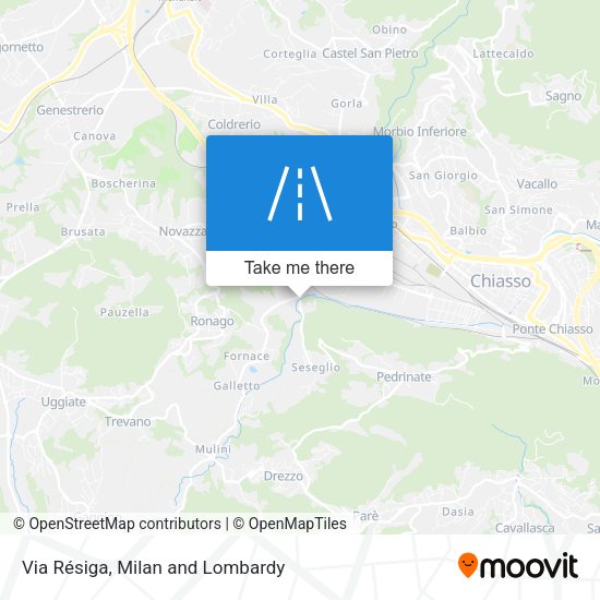 Via Résiga map