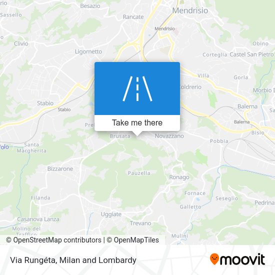 Via Rungéta map