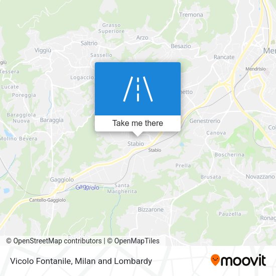 Vicolo Fontanile map