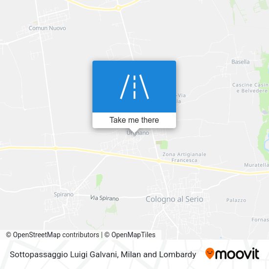 Sottopassaggio Luigi Galvani map