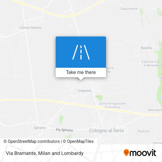 Via Bramante map