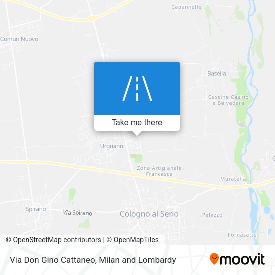 Via Don Gino Cattaneo map