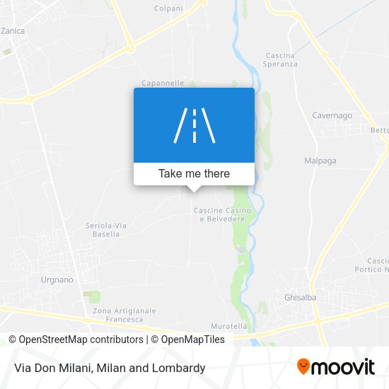 Via Don Milani map