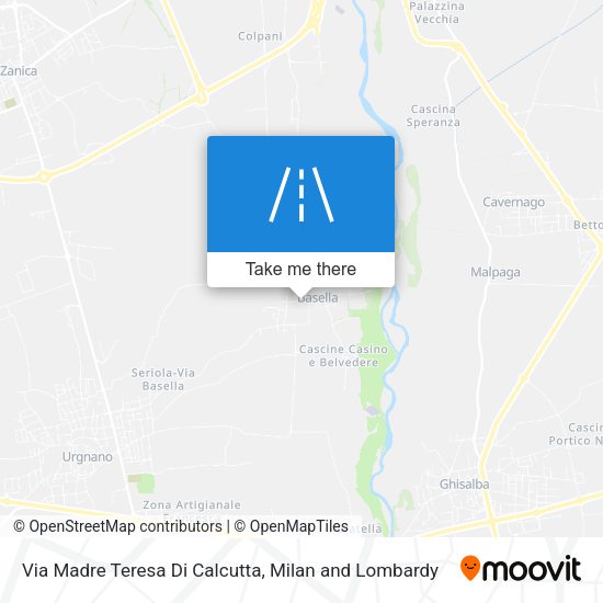 Via Madre Teresa Di Calcutta map