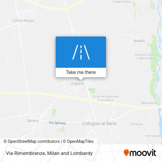 Via Rimembranze map
